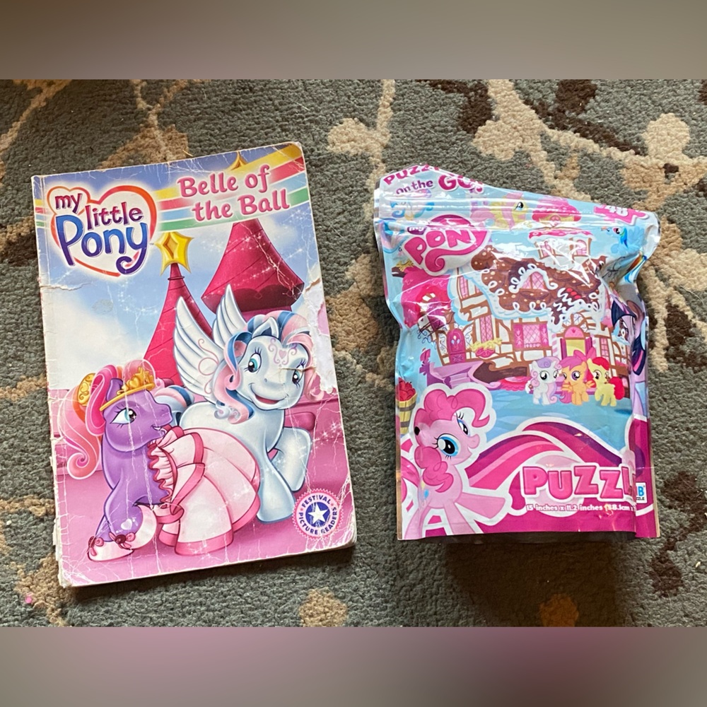 My Little Pony beginner picture reading book & 48 piece puzzle